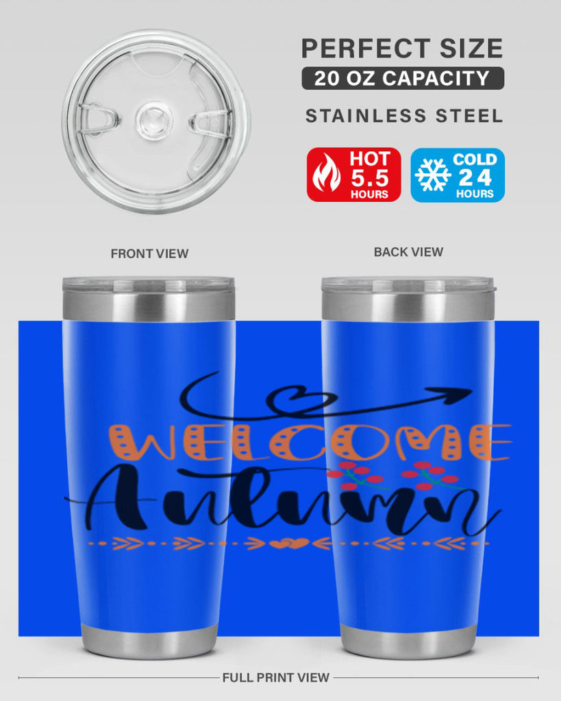 Welcome Autumn 628#- fall- Tumbler