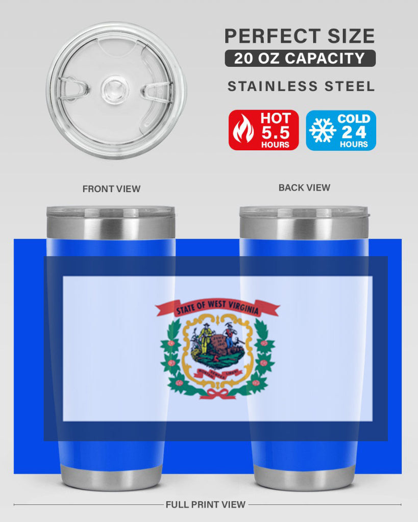 West Virginia 3#- stateflags- Tumbler