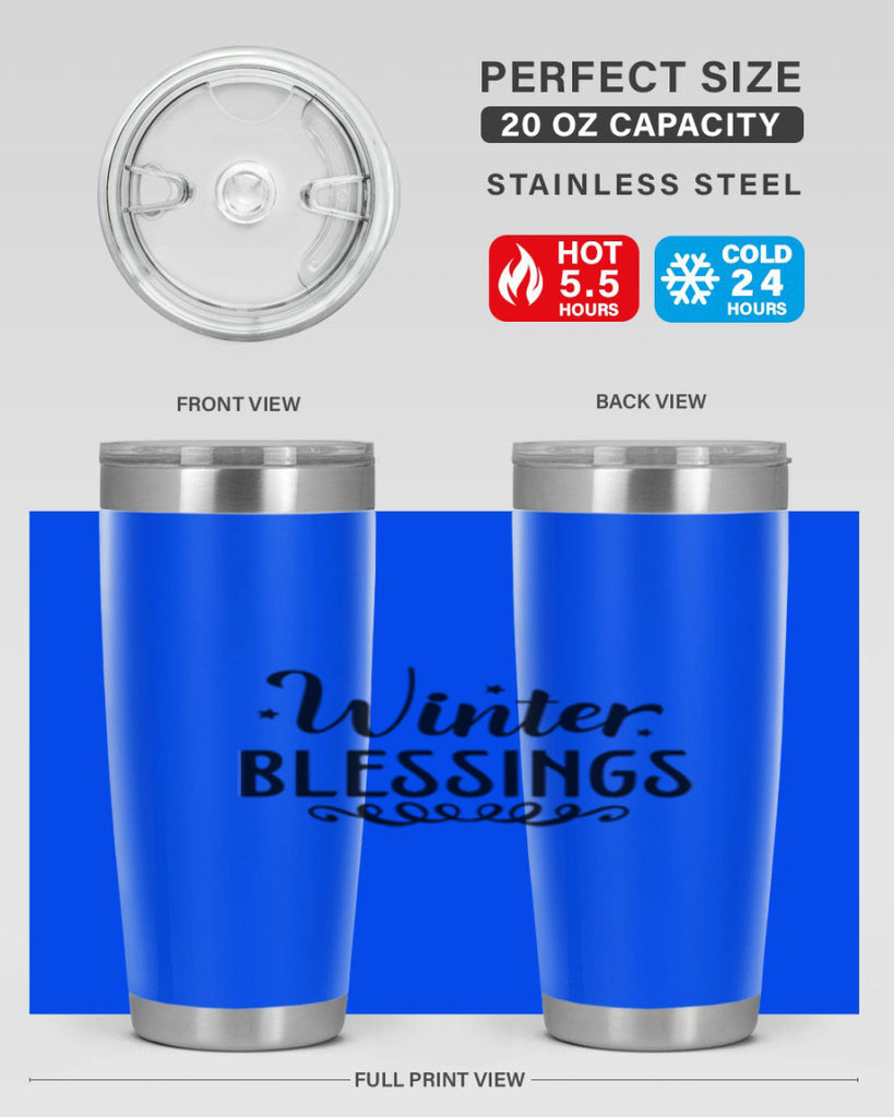Winter Blessings 490#- winter- Tumbler