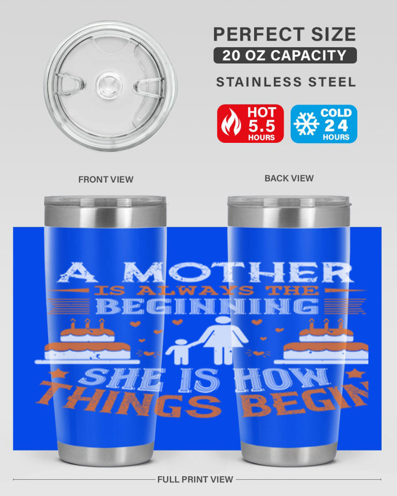 a mother is your first friend 12#- mothers day- Tumbler