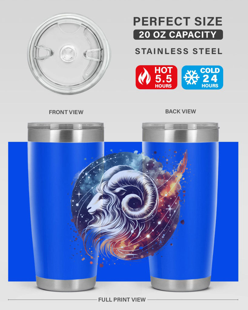 aries 124#- zodiac- Tumbler