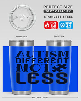 autism different not less Style 6#- autism- Tumbler