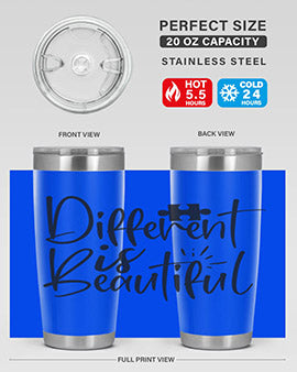 different is beautiful Style 12#- autism- Tumbler