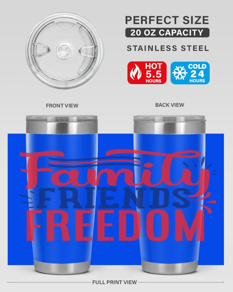 family friends freedom Style 48#- Fourt Of July- Tumbler