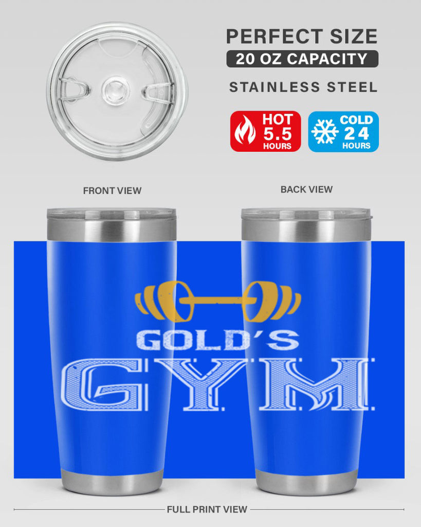 gold gym 101#- gym- Tumbler
