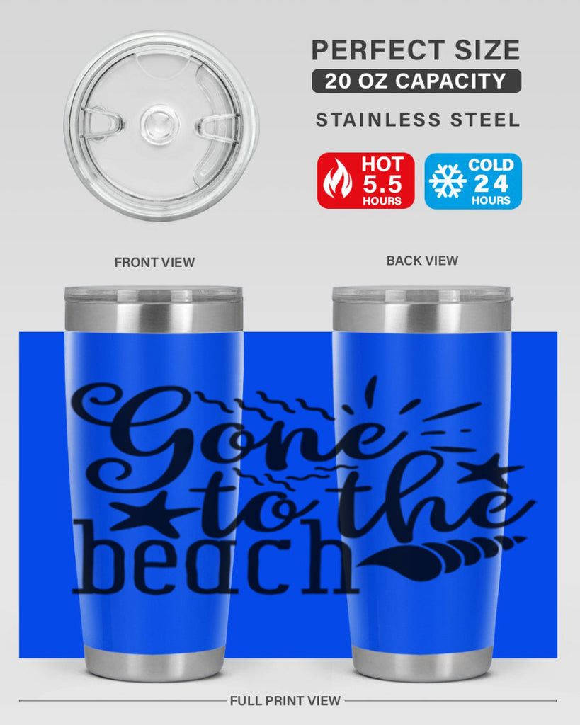 gone to the beach Style 100#- summer- Tumbler