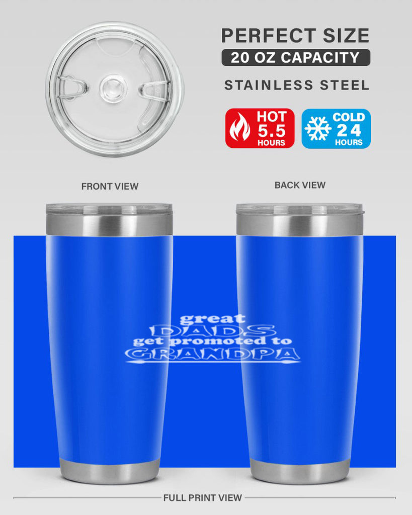 great dads get promoted to 10#- dad- Tumbler