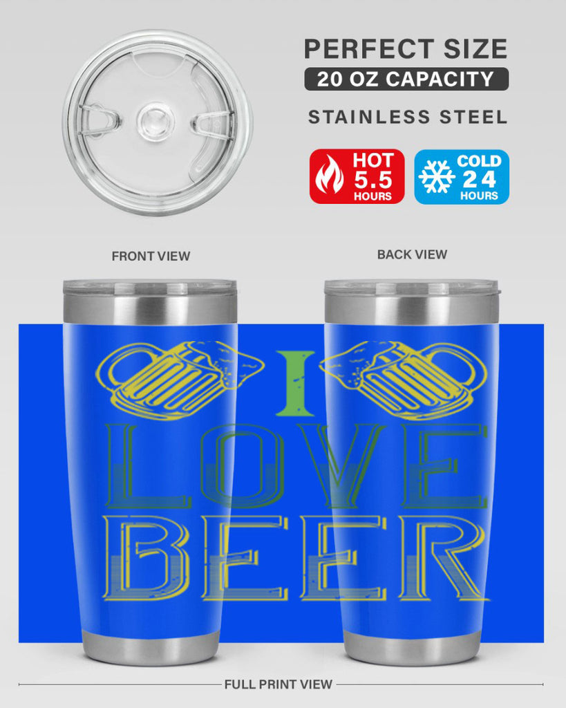 i love beer Style 134#- St Patricks Day- Tumbler