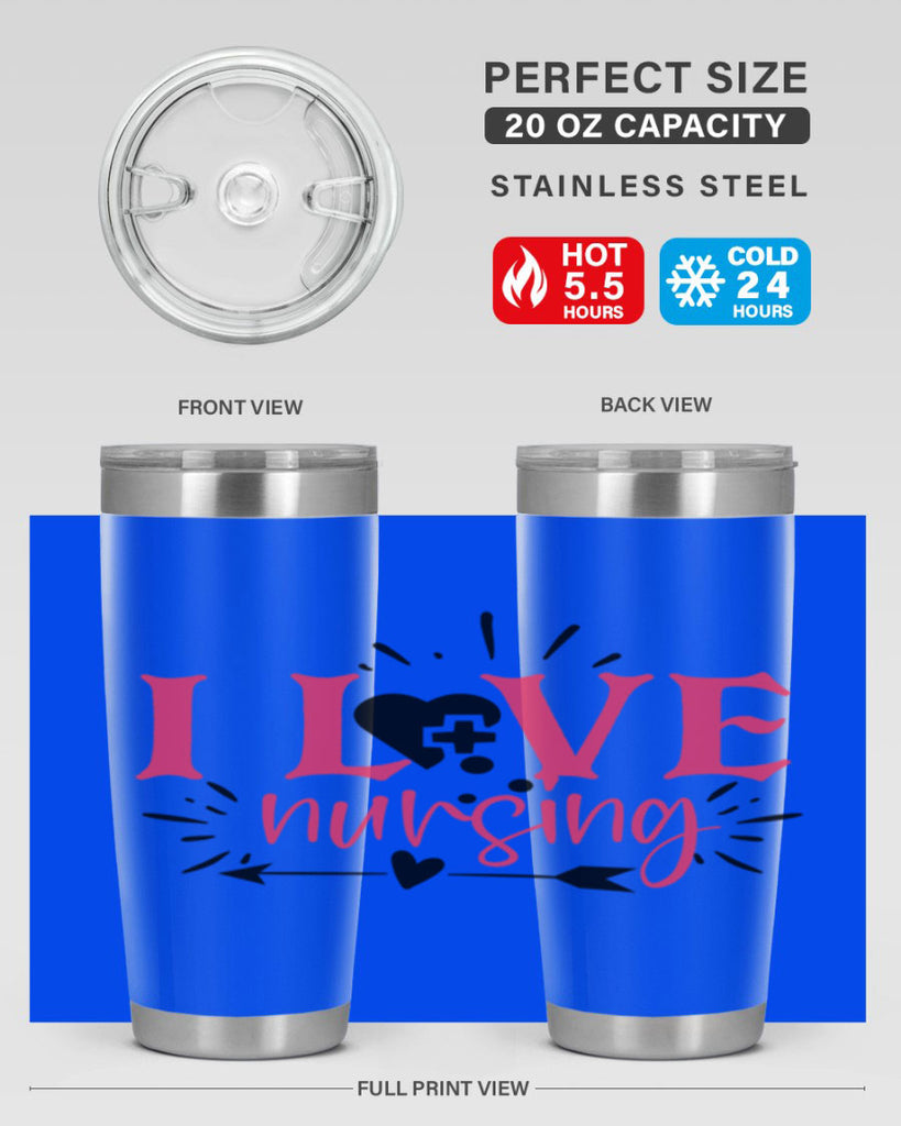 i love nursing Style 380#- nurse- tumbler