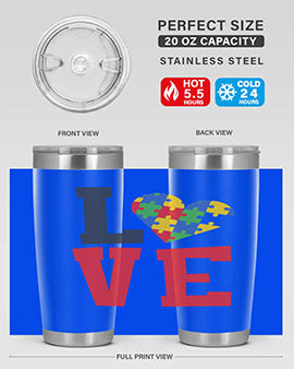 love Style 29#- autism- Tumbler