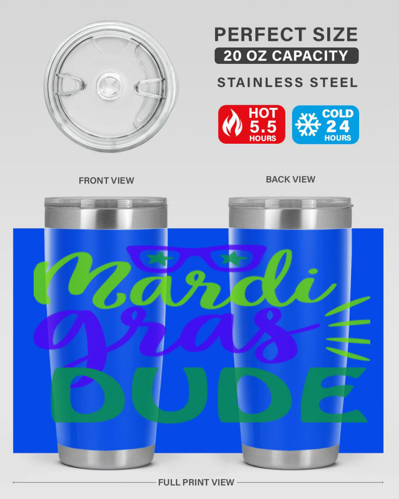 mardi gras dude 10#- mardi gras- Tumbler