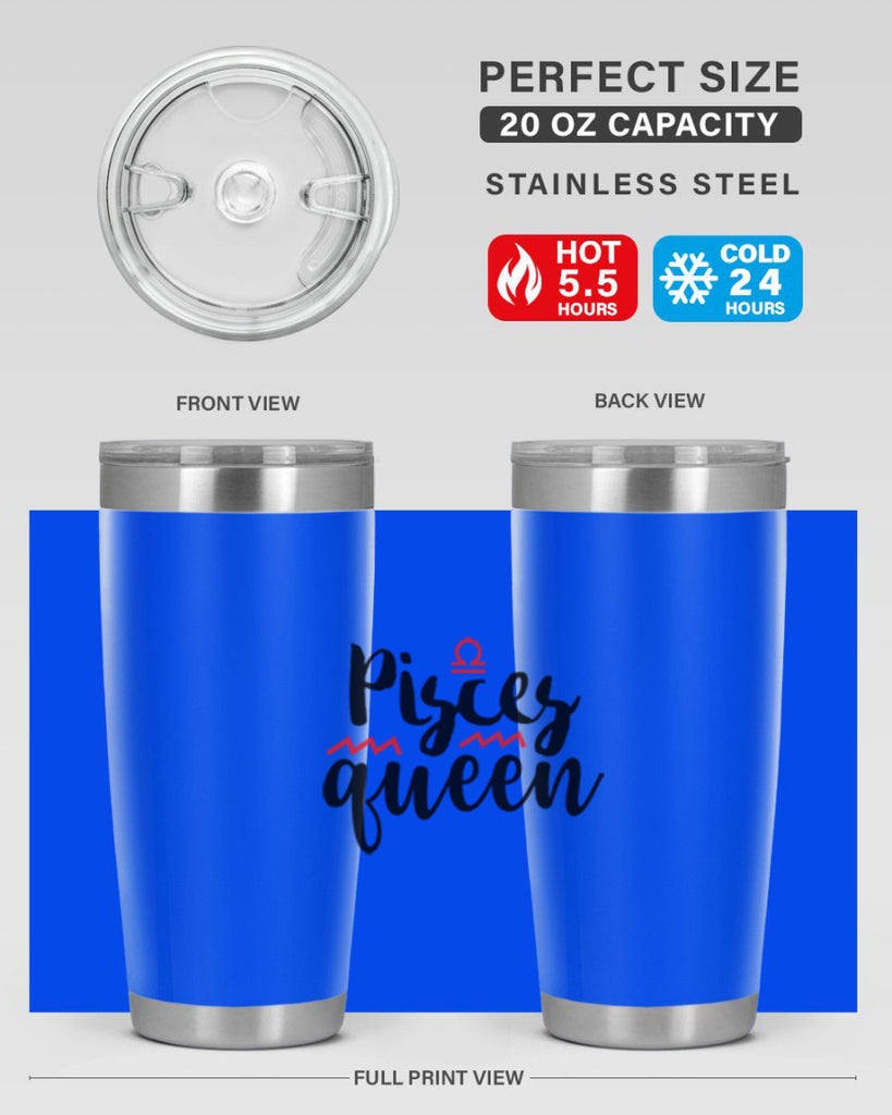 pisces queen 368#- zodiac- Tumbler