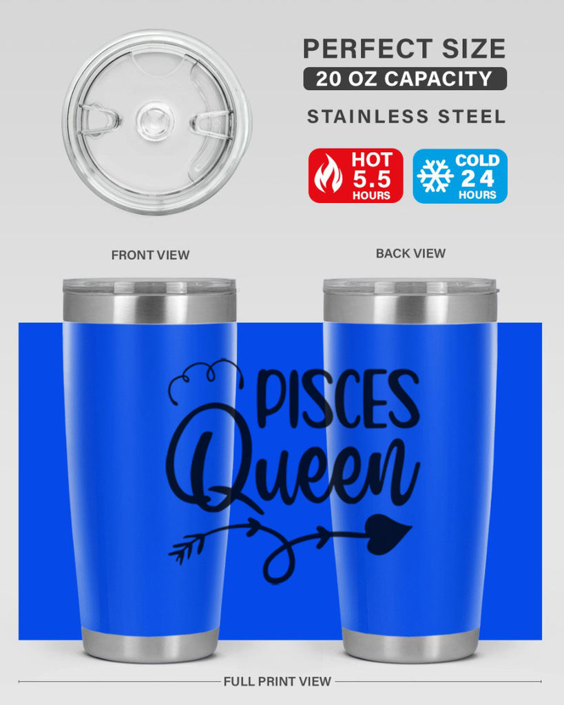 pisces queen 379#- zodiac- Tumbler