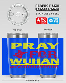 pray for wuhan coronavirus Style 27#- corona virus- Tumbler