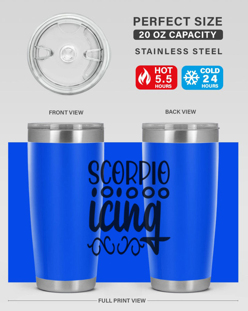 scorpio icing 441#- zodiac- Tumbler