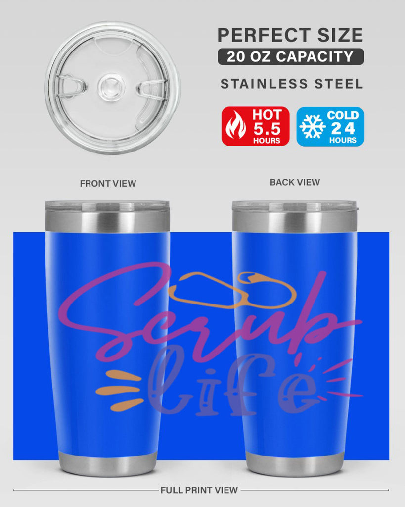 scrub life Style 351#- nurse- tumbler