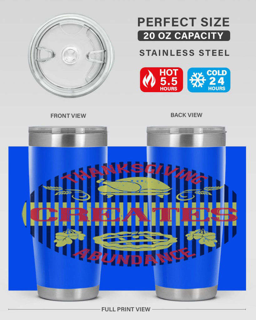 thanksgiving creates abundance 14#- thanksgiving- Tumbler