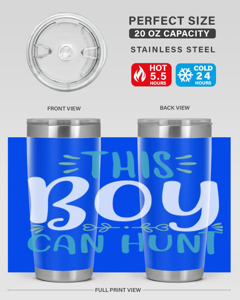 this boy can huntt 1#- easter- Tumbler