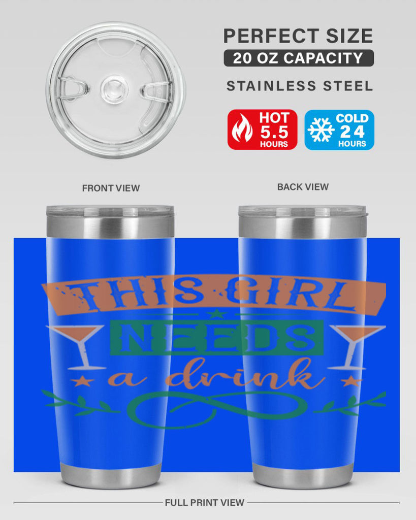 this girl needs a drink 1#- mardi gras- Tumbler
