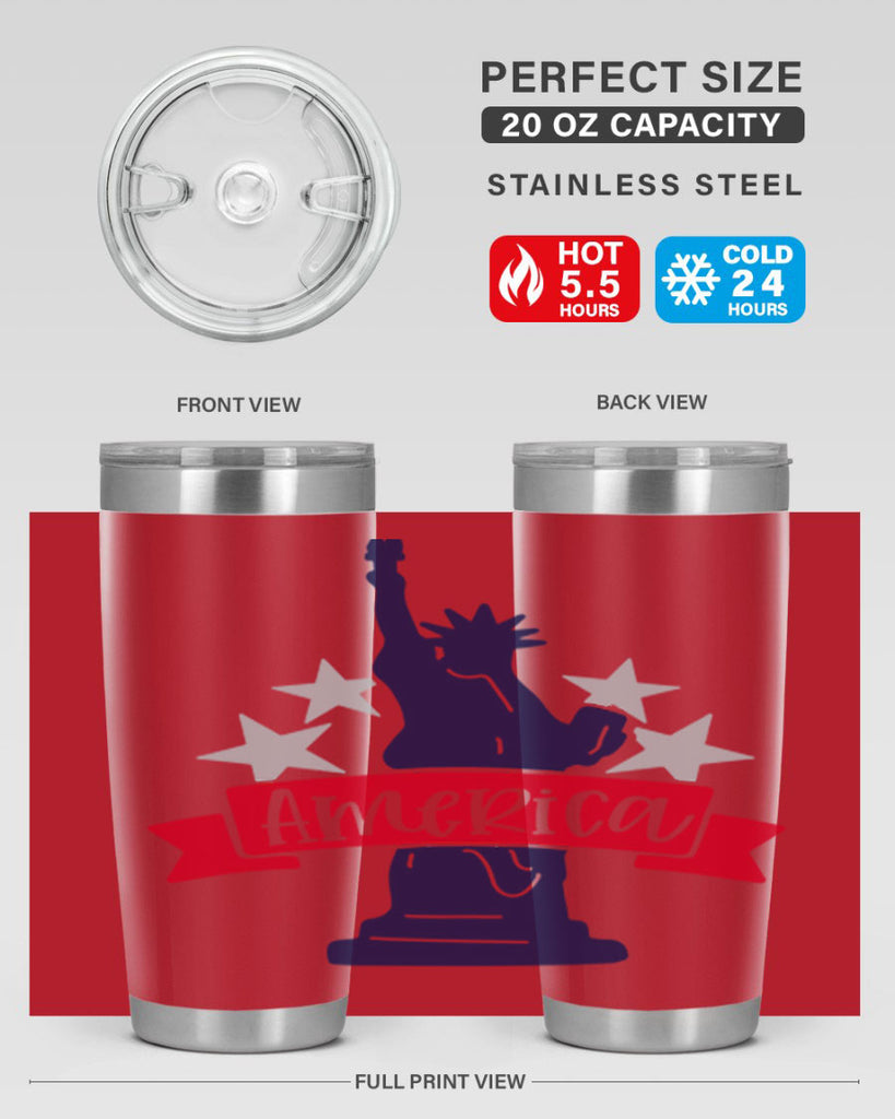 America Style 145#- Fourt Of July- Tumbler