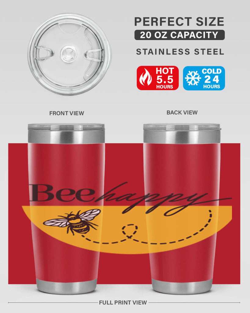Bee Happy30#- spring- Tumbler