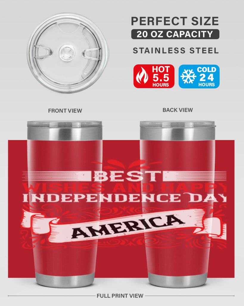 Best wishes and happy Independence Day america Style 86#- Fourt Of July- Tumbler
