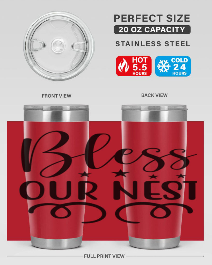 Bless Our Nest 50#- spring- Tumbler