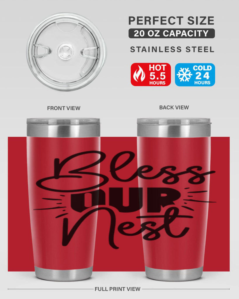 Bless Our Nest 52#- spring- Tumbler