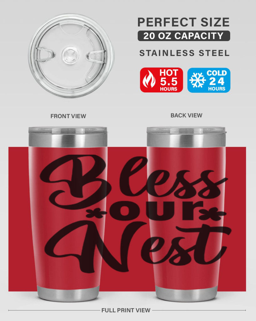 Bless our nest  design 70#- spring- Tumbler