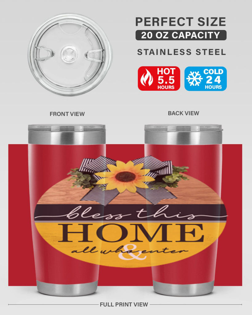 Bless this Home and all Mockup56#- spring- Tumbler
