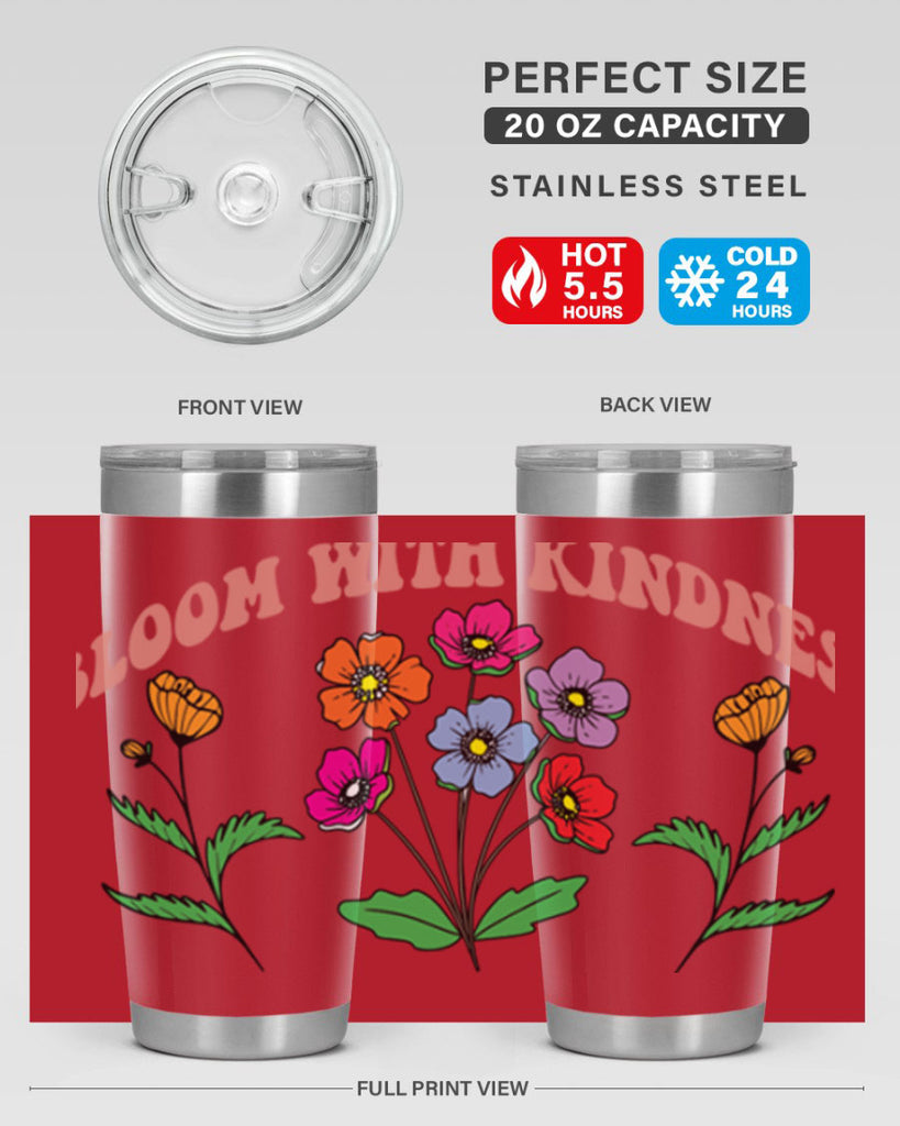 Bloom with Kindness  92#- spring- Tumbler