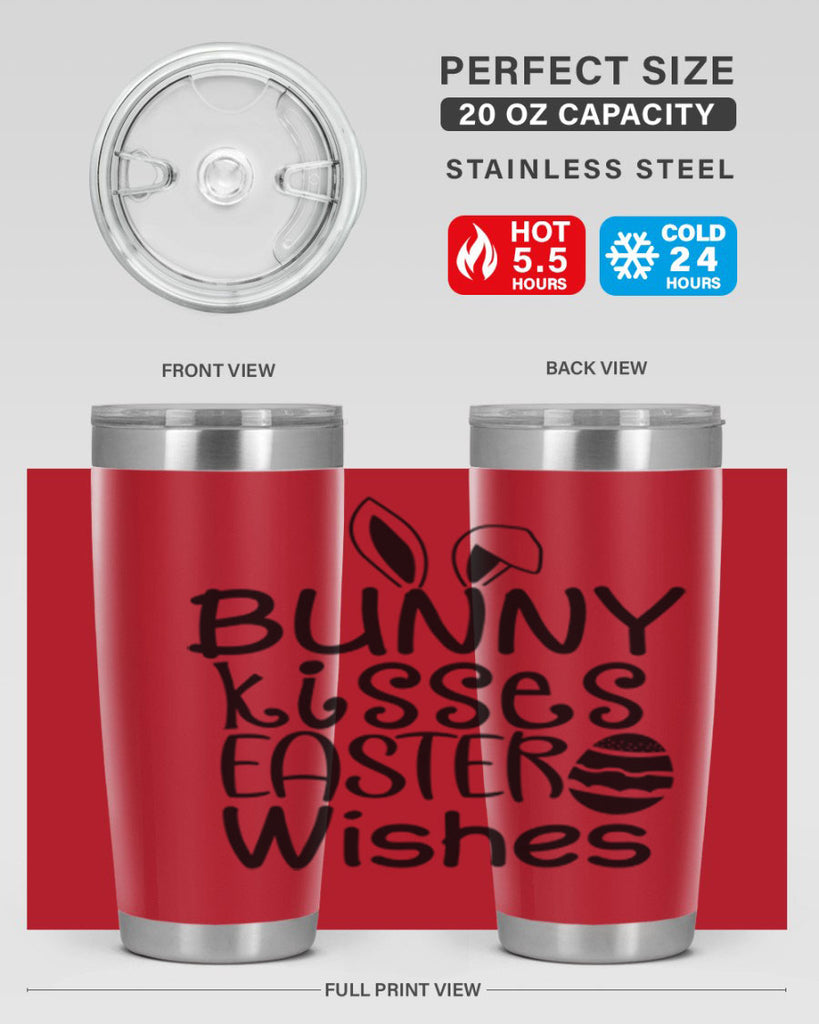 Bunny kisses easter wishes  94#- spring- Tumbler
