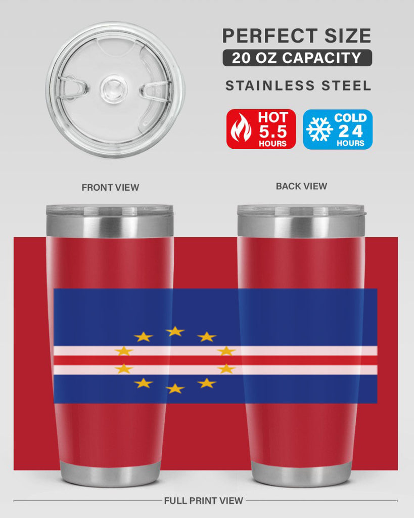 Cabo Verde 169#- world flags- Tumbler