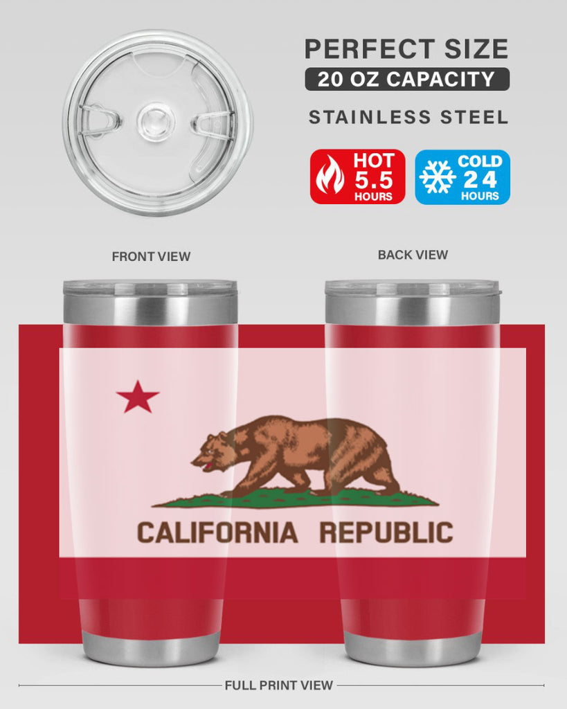 California 47#- Us Flags- Tumbler