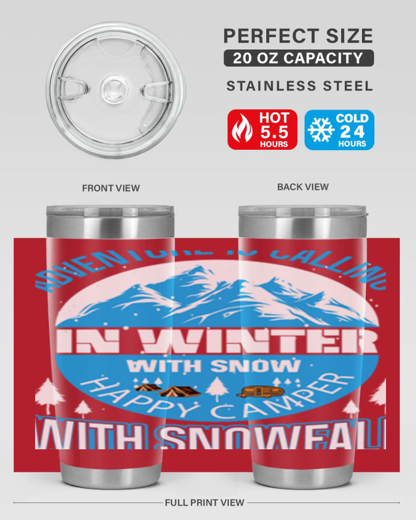 Camping Winter 39#- winter- Tumbler