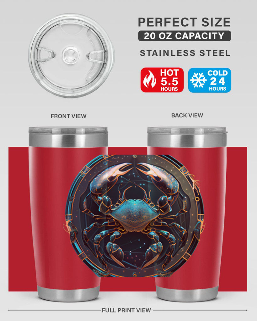 Cancer 147#- zodiac- Tumbler