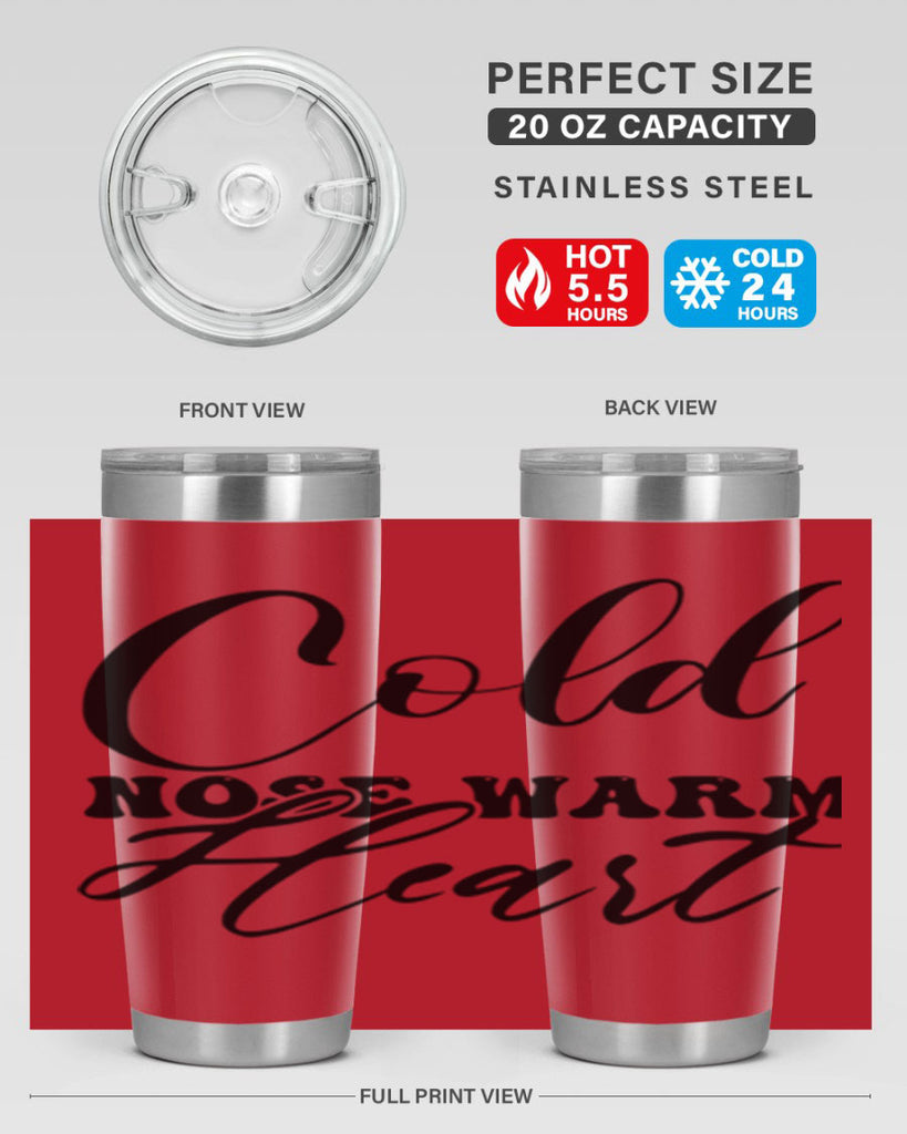 Cold nose warm heart 56#- winter- Tumbler