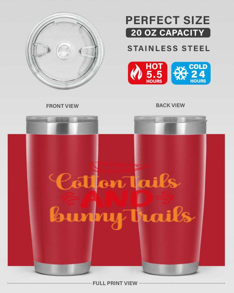 Cotton tails and bunny trails 111#- spring- Tumbler