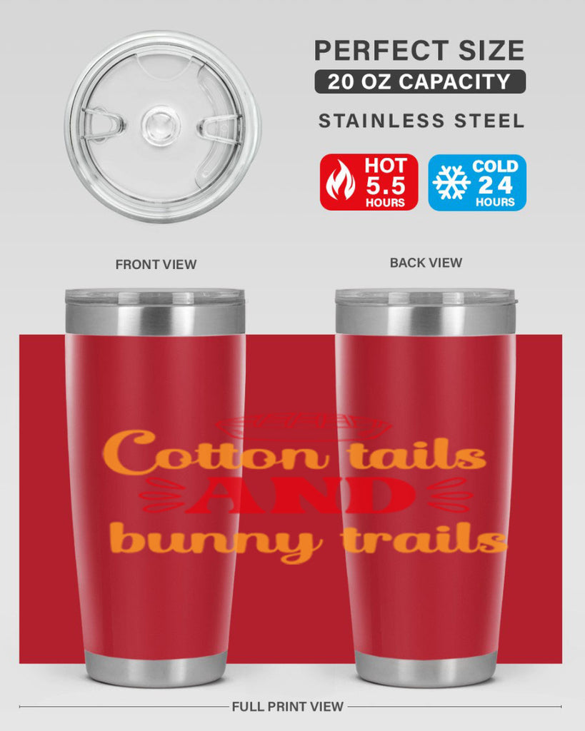 Cotton tails and bunny trails 112#- spring- Tumbler