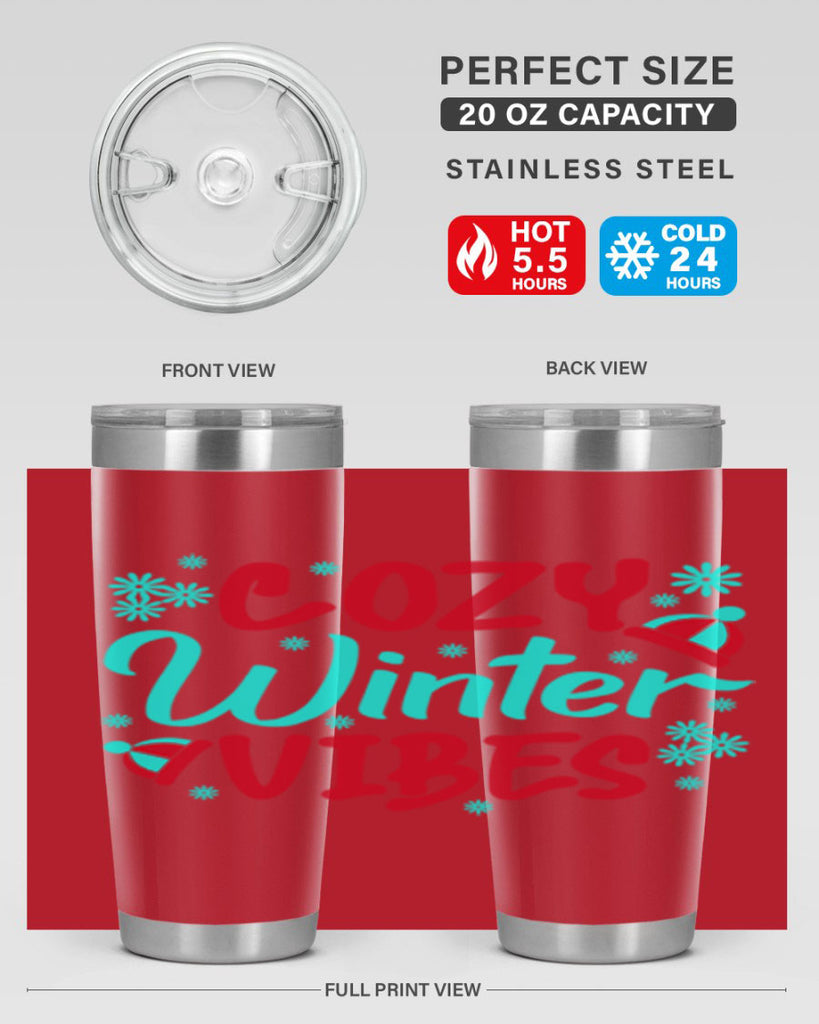 Cozy Winter Vibes Winter 83#- winter- Tumbler