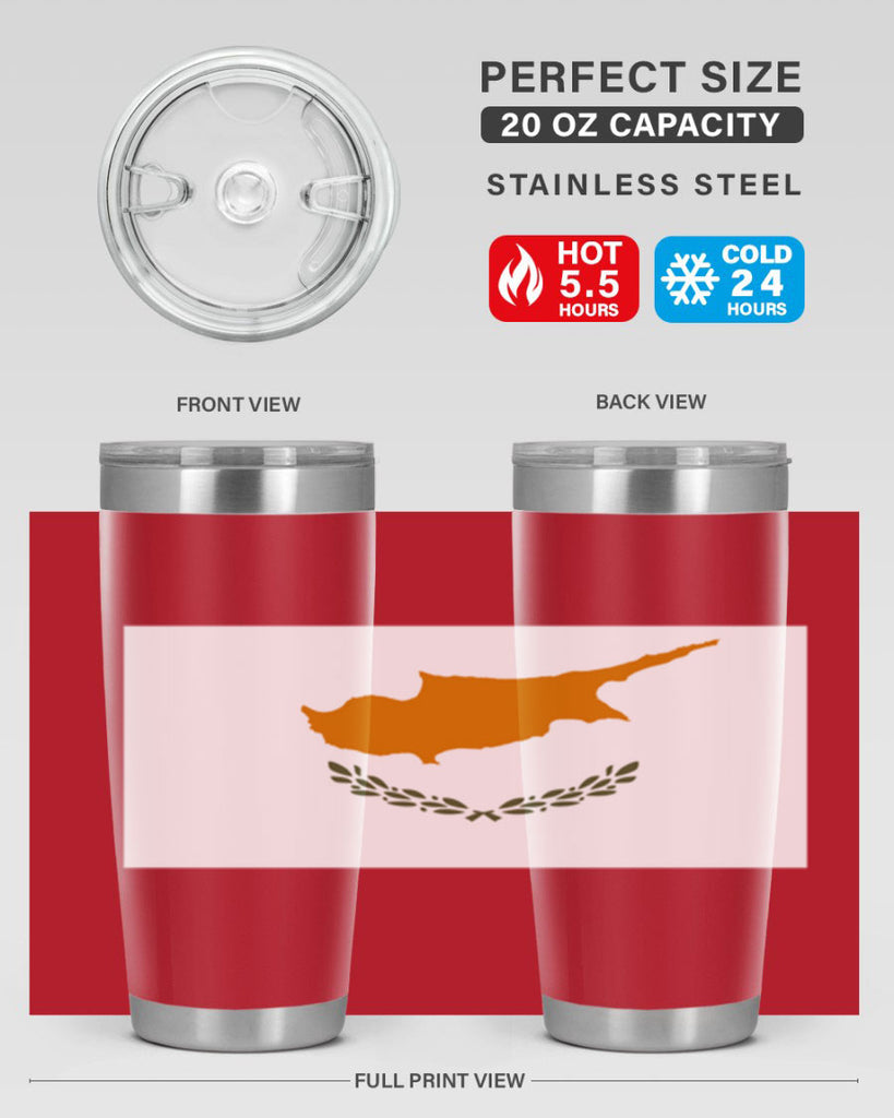 Cyprus 153#- world flags- Tumbler