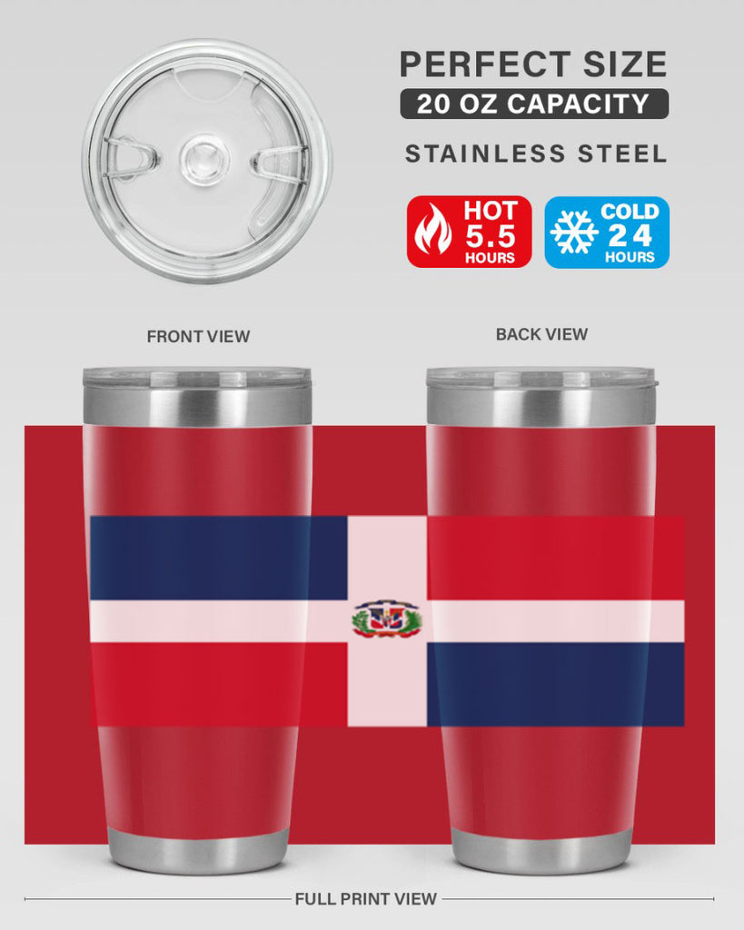 Dominican Republic 148#- world flags- Tumbler