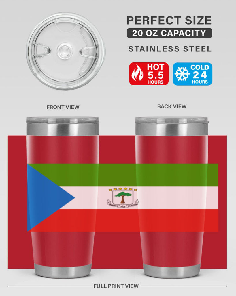 Equatorial Guinea 144#- world flags- Tumbler