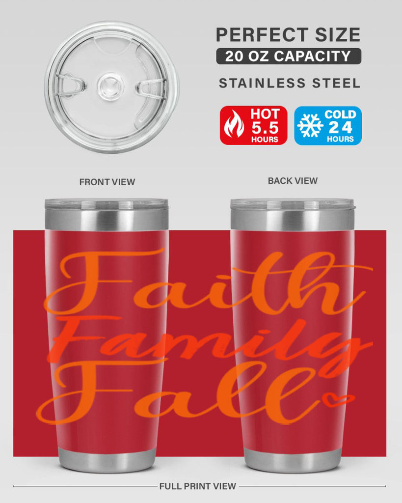 Faith Family Fall Design 81#- fall- Tumbler