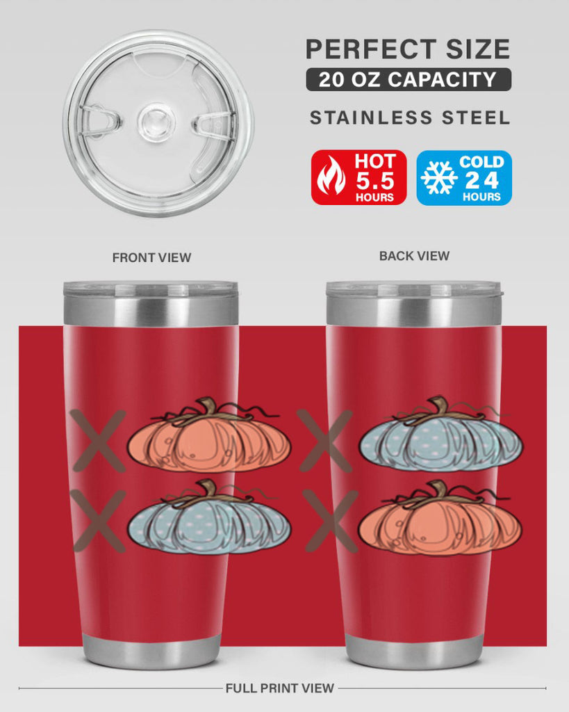 Fall Pumpkin XOXO 129#- fall- Tumbler