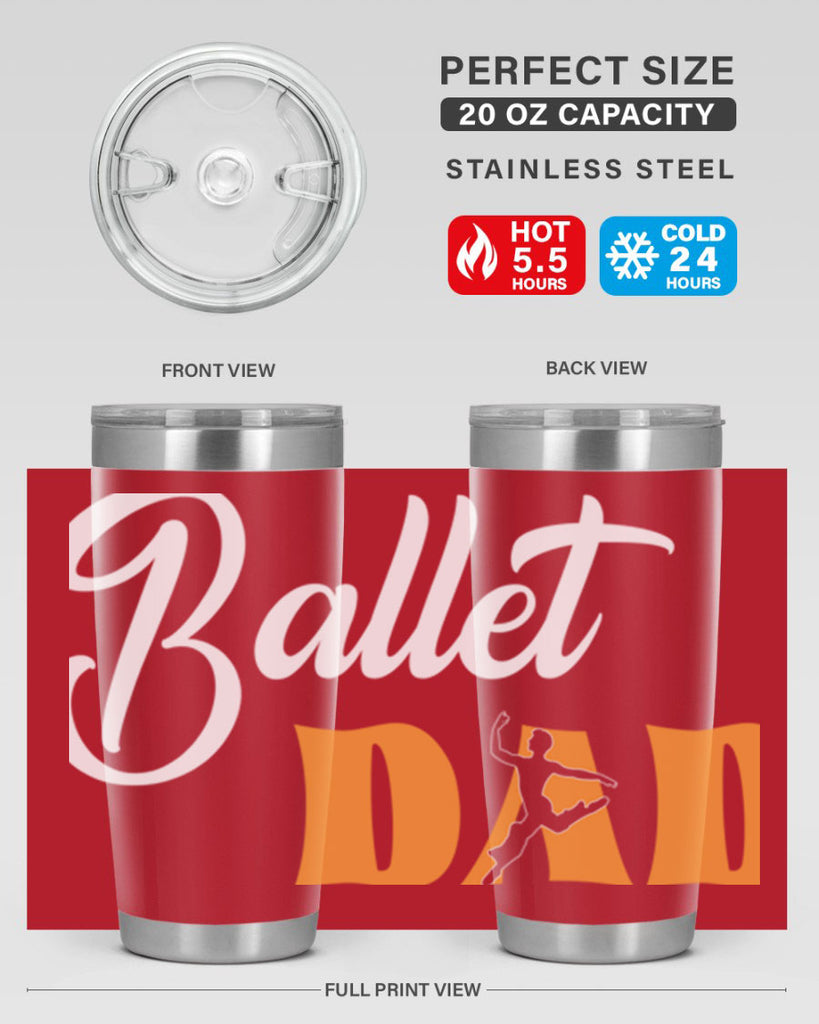Fitted Dance Dad Ballet SVG Ballet 39#- ballet- Tumbler