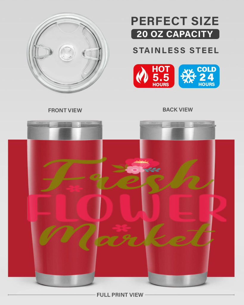 Fresh Flower Market 144#- spring- Tumbler