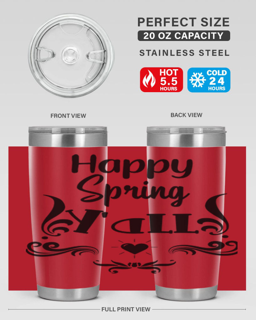 Happy Spring Yall 171#- spring- Tumbler