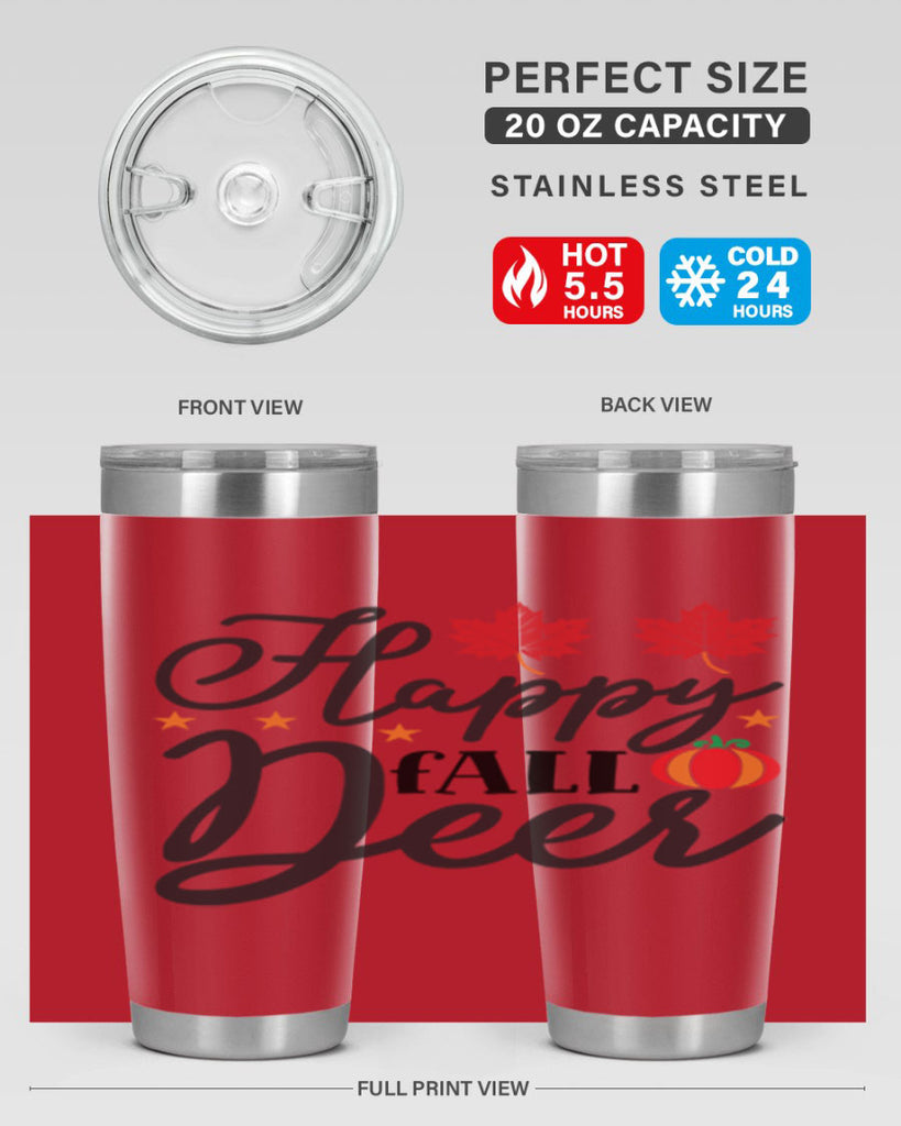 Happyfalldeer 254#- fall- Tumbler