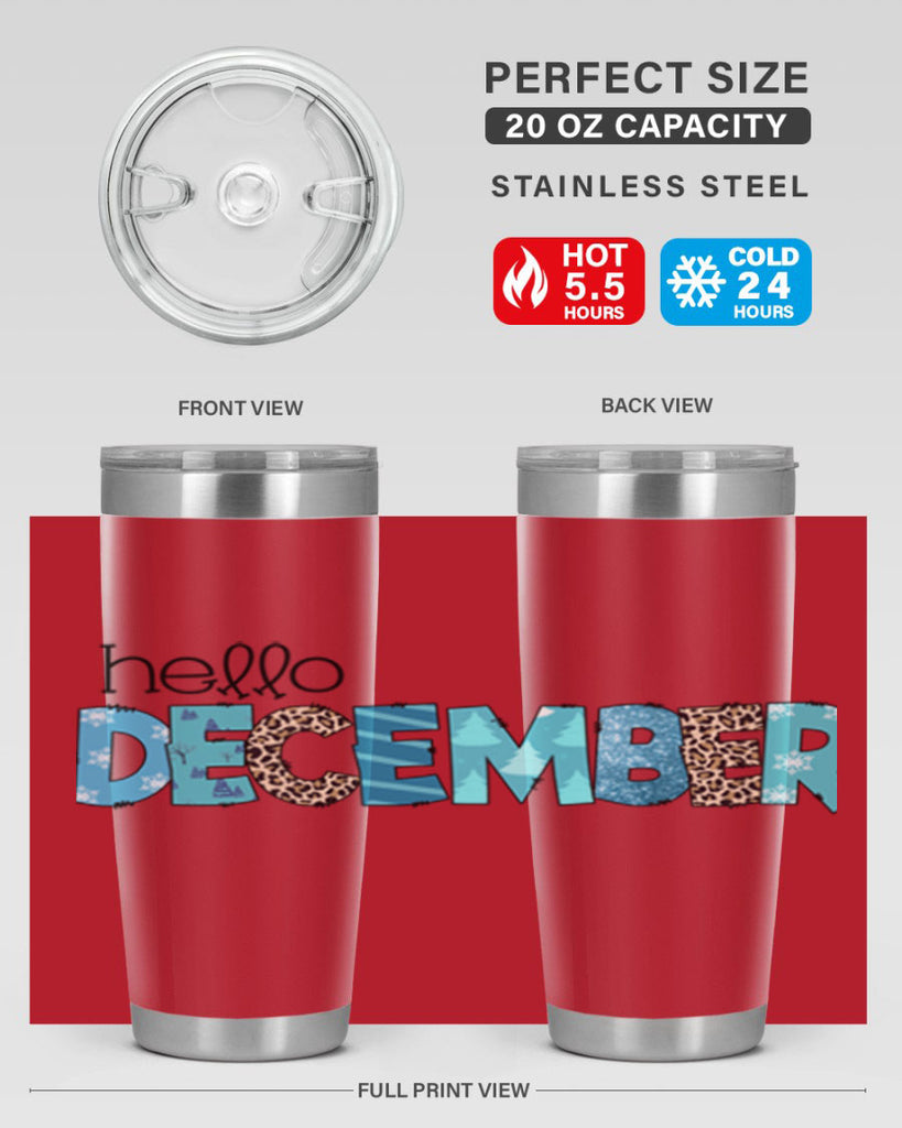 Hello December 187#- winter- Tumbler